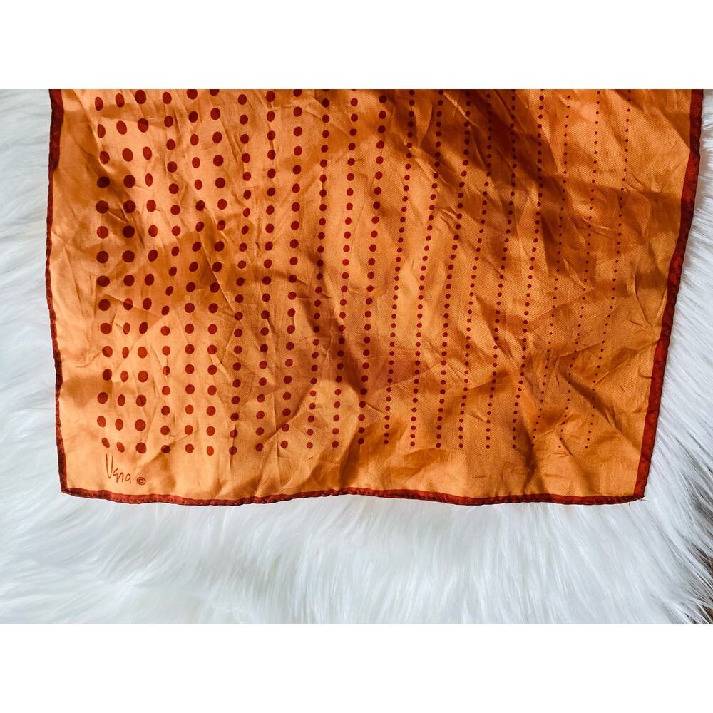 Vintage Vera Neumann Long Rectangular Orange And … - image 4